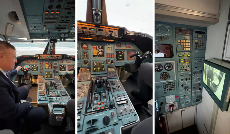 Так выглядит «старый новый» Ту-214 авиакомпании Red Wings: живые изображения из кабины пилотов и из салона